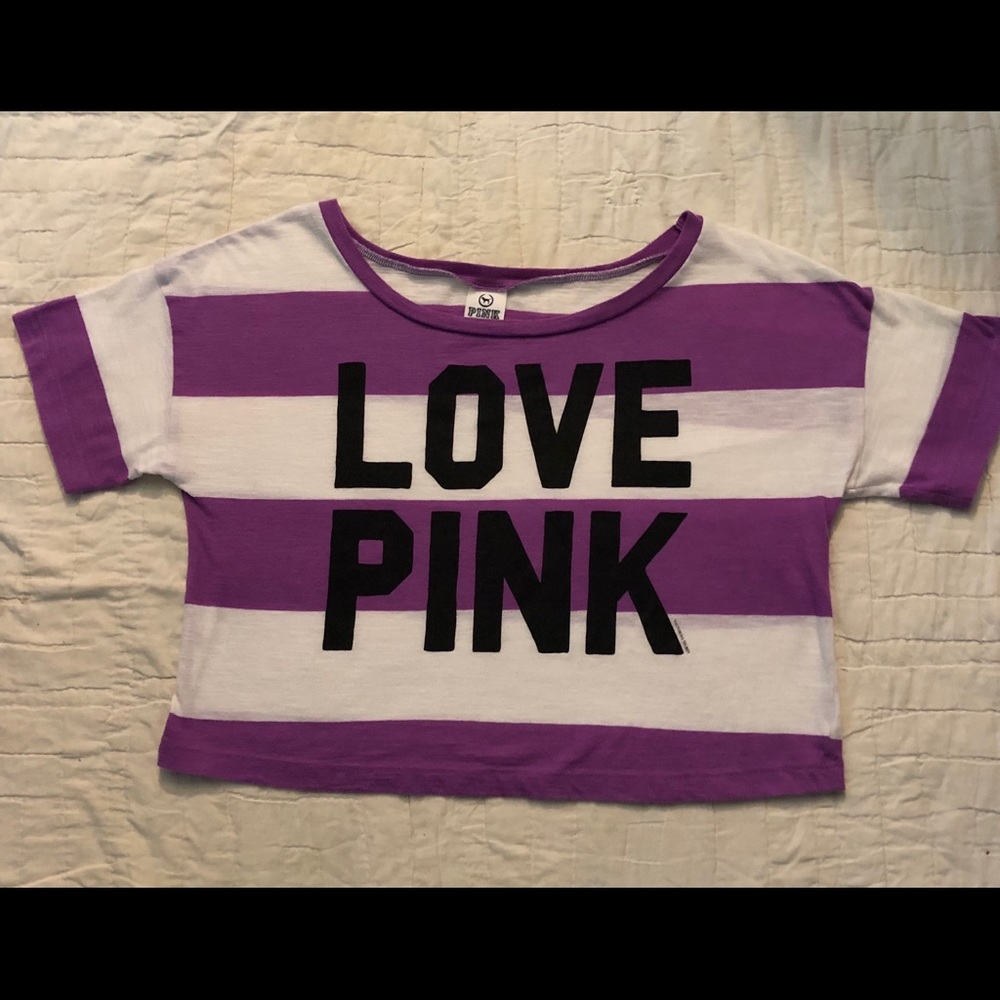 Pink Victoria Secrets purple and white teen